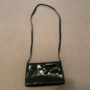 Kate Spade black patent leather cross body